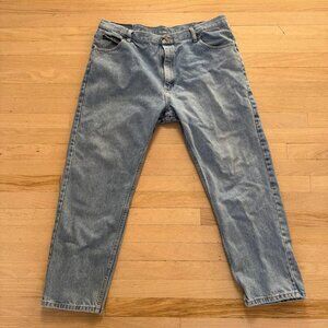 Wrangler light Wash Blue Denim Jeans mens Size 40x30